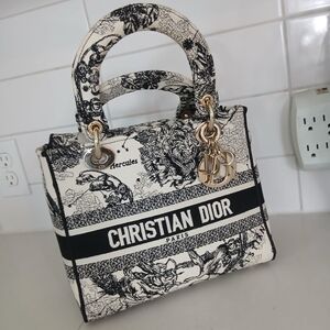 Dior Black and Cream Satchel